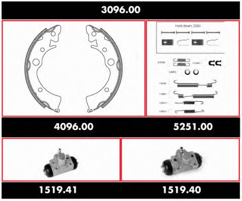 Road house 3096.00 Brake shoe set 309600: Buy near me at 2407.PL in Poland at an Affordable price!