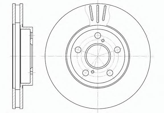 Road house 6540.10 Front brake disc ventilated 654010: Buy near me at 2407.PL in Poland at an Affordable price!