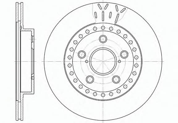 Road house 6561.10 Front brake disc ventilated 656110: Buy near me in Poland at 2407.PL - Good price!