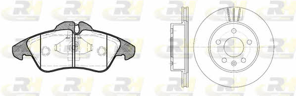  8578.00 Front ventilated brake discs with pads, set 857800: Buy near me in Poland at 2407.PL - Good price!