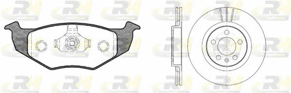  8609.05 Front ventilated brake discs with pads, set 860905: Buy near me in Poland at 2407.PL - Good price!