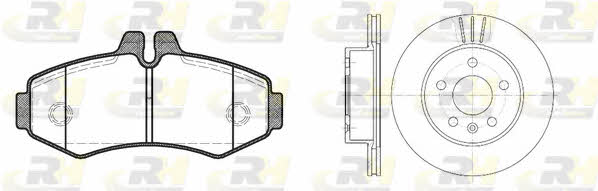 Road house 8701.00 Front ventilated brake discs with pads, set 870100: Buy near me in Poland at 2407.PL - Good price!