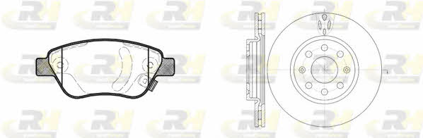  8858.02 Front ventilated brake discs with pads, set 885802: Buy near me in Poland at 2407.PL - Good price!