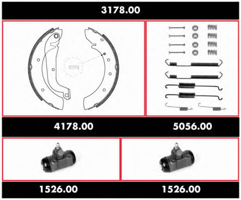 Road house 3178.00 Brake shoe set 317800: Buy near me in Poland at 2407.PL - Good price!