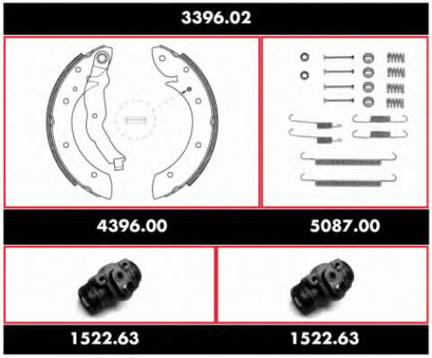 Road house 3396.02 Brake shoe set 339602: Buy near me in Poland at 2407.PL - Good price!