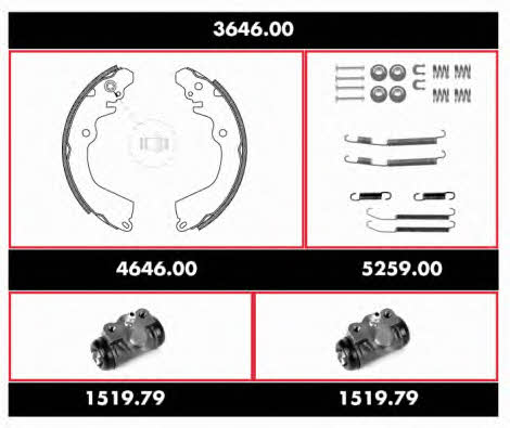 Road house 3646.00 Brake shoe set 364600: Buy near me at 2407.PL in Poland at an Affordable price!
