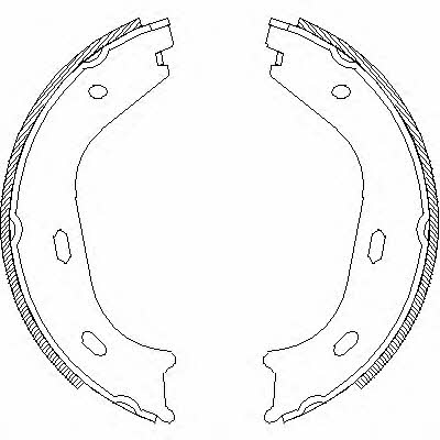 Road house 4058.01 Parking brake shoes 405801: Buy near me in Poland at 2407.PL - Good price!