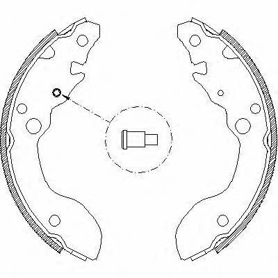 Road house 4124.00 Brake shoe set 412400: Buy near me in Poland at 2407.PL - Good price!