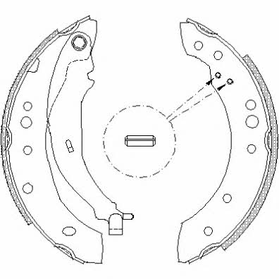 Road house 4149.01 Brake shoe set 414901: Buy near me at 2407.PL in Poland at an Affordable price!