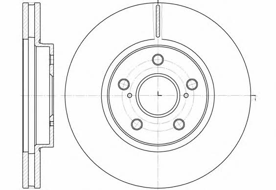 Road house 6862.10 Front brake disc ventilated 686210: Buy near me in Poland at 2407.PL - Good price!