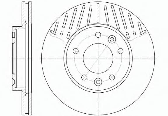 Road house 6885.10 Front brake disc ventilated 688510: Buy near me in Poland at 2407.PL - Good price!