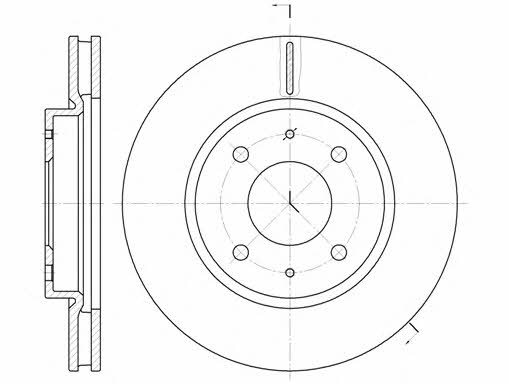 Road house 6890.10 Front brake disc ventilated 689010: Buy near me in Poland at 2407.PL - Good price!