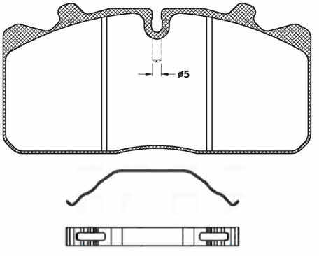 Road house JSX 2658.00 Brake Pad Set, disc brake JSX265800: Buy near me at 2407.PL in Poland at an Affordable price!