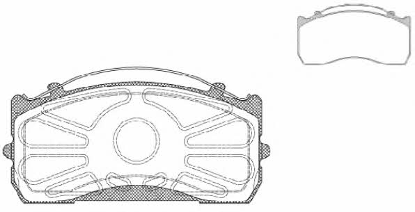 Road house JSX 2815.00 Brake Pad Set, disc brake JSX281500: Buy near me at 2407.PL in Poland at an Affordable price!
