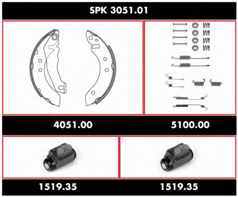  SPK 3051.01 Колодки тормозные барабанные, комплект SPK305101: Отличная цена - Купить в Польше на 2407.PL!