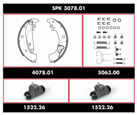 Road house SPK 3078.01 Bremsbackensatz SPK307801: Kaufen Sie zu einem guten Preis in Polen bei 2407.PL!