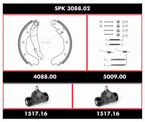 Road house SPK 3088.02 Колодки гальмівні барабанні, комплект SPK308802: Приваблива ціна - Купити у Польщі на 2407.PL!