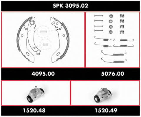  SPK 3095.02 Brake shoe set SPK309502: Buy near me in Poland at 2407.PL - Good price!