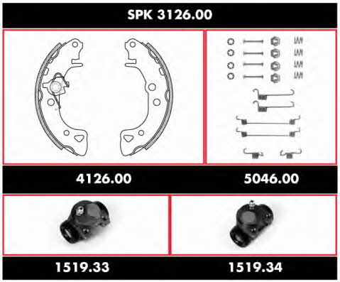  SPK 3126.00 Brake shoe set SPK312600: Buy near me in Poland at 2407.PL - Good price!