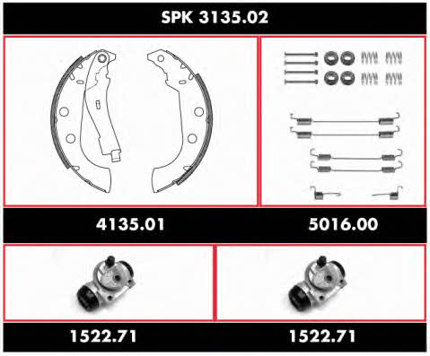  SPK 3135.02 Bremsbackensatz SPK313502: Kaufen Sie zu einem guten Preis in Polen bei 2407.PL!