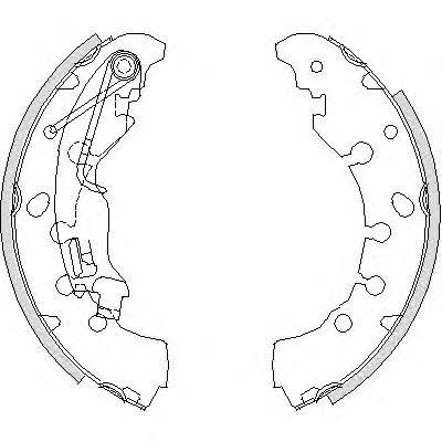 Road house 4161.00 Brake shoe set 416100: Buy near me at 2407.PL in Poland at an Affordable price!