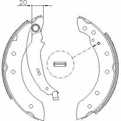 Road house 4199.01 Brake shoe set 419901: Buy near me at 2407.PL in Poland at an Affordable price!