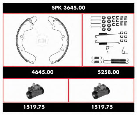  SPK 3645.00 Bremsbackensatz SPK364500: Kaufen Sie zu einem guten Preis in Polen bei 2407.PL!