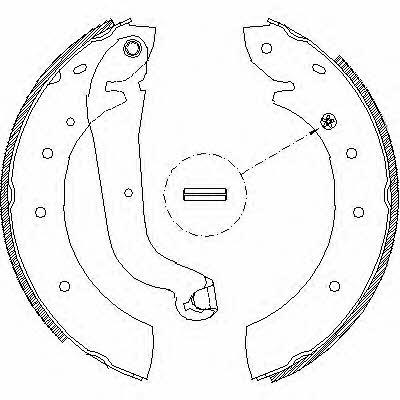 Road house 4514.01 Brake shoe set 451401: Buy near me at 2407.PL in Poland at an Affordable price!