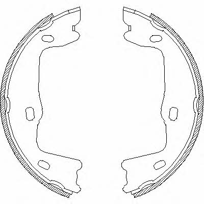 Road house 4651.00 Parking brake shoes 465100: Buy near me in Poland at 2407.PL - Good price!