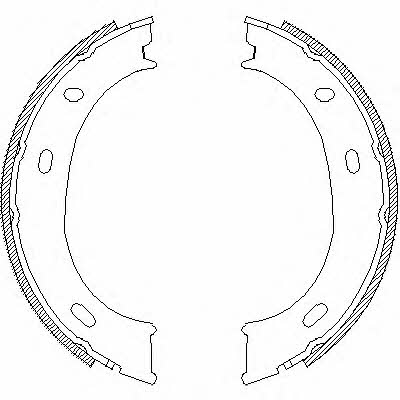 Road house 4710.01 Parking brake shoes 471001: Buy near me in Poland at 2407.PL - Good price!