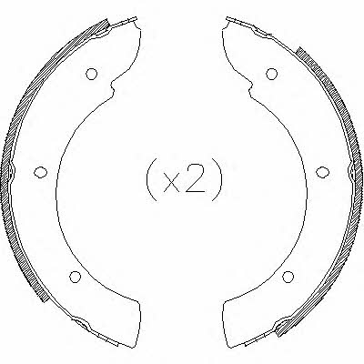 Road house 4711.00 Parking brake shoes 471100: Buy near me in Poland at 2407.PL - Good price!
