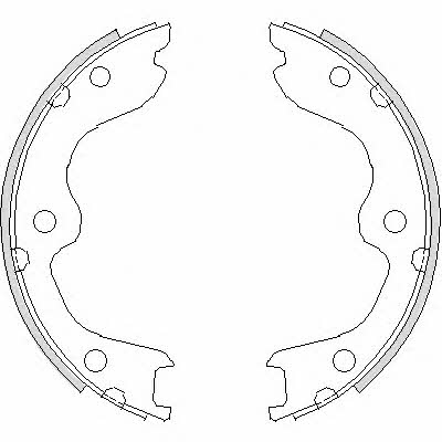 Road house 4738.00 Parking brake shoes 473800: Buy near me in Poland at 2407.PL - Good price!