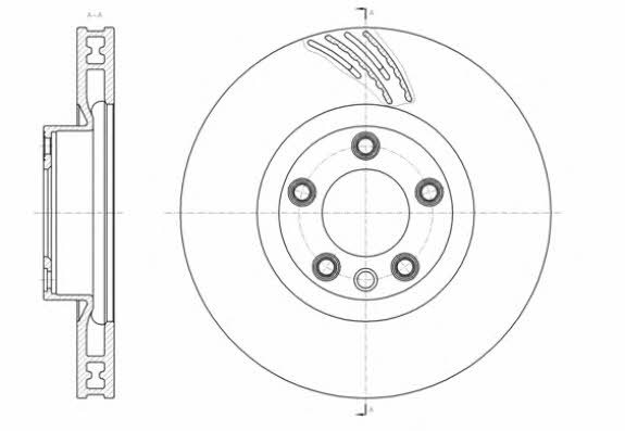 Road house 61419.10 Front brake disc ventilated 6141910: Buy near me in Poland at 2407.PL - Good price!