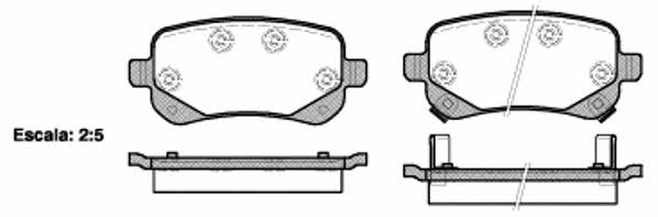 Road house 21095.02 Brake Pad Set, disc brake 2109502: Buy near me in Poland at 2407.PL - Good price!