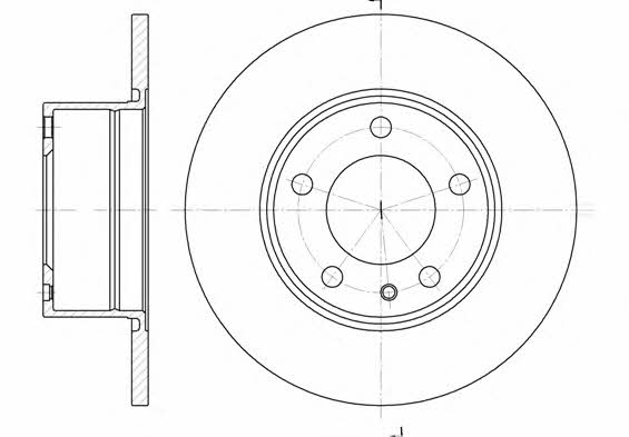 Road house 6312.00 Unventilated front brake disc 631200: Buy near me in Poland at 2407.PL - Good price!