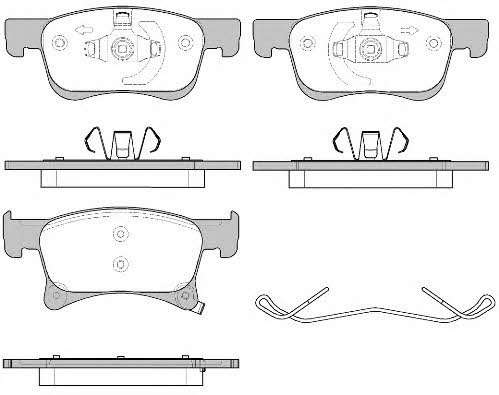 Road house 21580.02 Brake Pad Set, disc brake 2158002: Buy near me in Poland at 2407.PL - Good price!