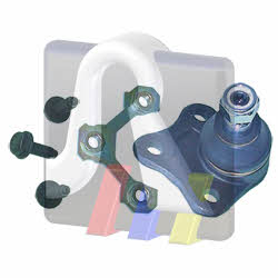 RTS 93-00955-156 Ball joint 9300955156: Buy near me in Poland at 2407.PL - Good price!