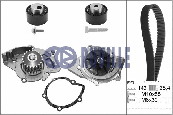 Ruville 55921741 TIMING BELT KIT WITH WATER PUMP 55921741: Buy near me in Poland at 2407.PL - Good price!