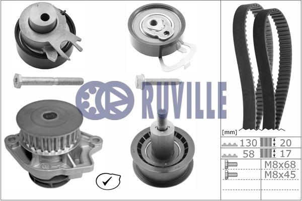 Ruville 55456721 TIMING BELT KIT WITH WATER PUMP 55456721: Buy near me in Poland at 2407.PL - Good price!
