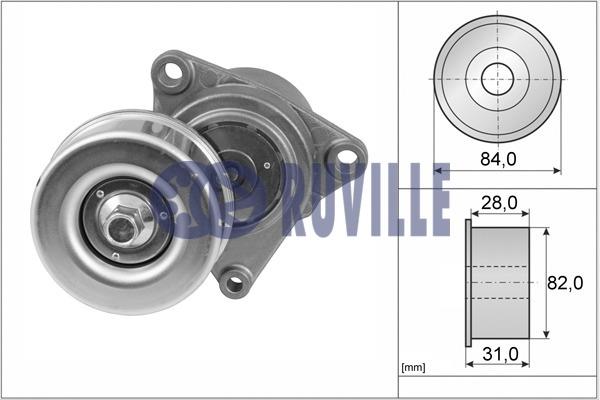Ruville 56834 DRIVE BELT TENSIONER 56834: Buy near me in Poland at 2407.PL - Good price!