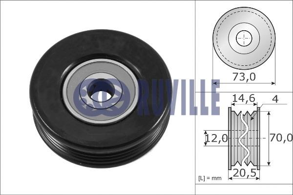 Ruville 56984 V-ribbed belt tensioner (drive) roller 56984: Buy near me in Poland at 2407.PL - Good price!