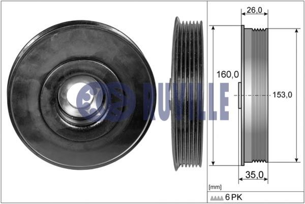 Ruville 515201 Pulley crankshaft 515201: Buy near me at 2407.PL in Poland at an Affordable price!