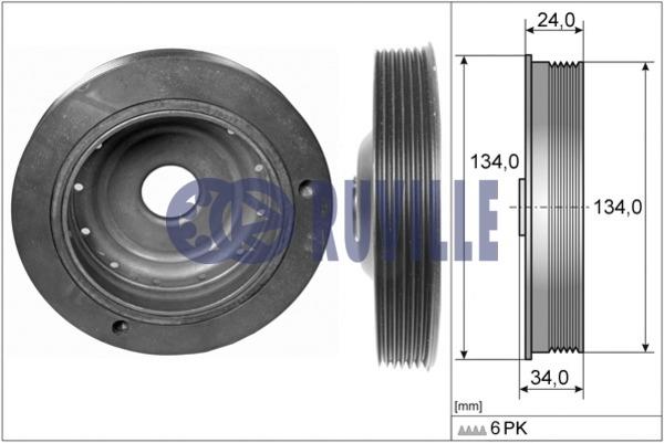 Ruville 515510 Pulley crankshaft 515510: Buy near me in Poland at 2407.PL - Good price!