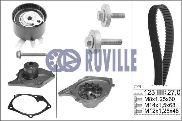 Ruville 55581701 TIMING BELT KIT WITH WATER PUMP 55581701: Buy near me in Poland at 2407.PL - Good price!
