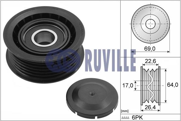 Ruville 55700 V-ribbed belt tensioner (drive) roller 55700: Buy near me in Poland at 2407.PL - Good price!
