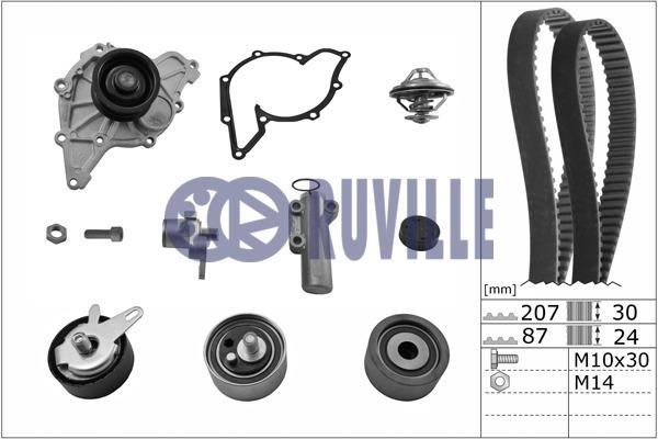 Ruville 55703771 TIMING BELT KIT WITH WATER PUMP 55703771: Buy near me in Poland at 2407.PL - Good price!