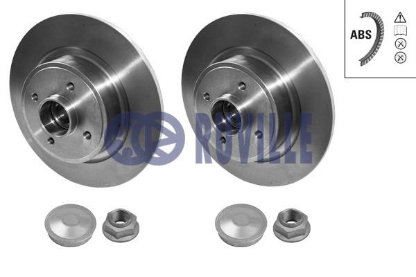 Ruville 5585BD Brake disc 5585BD: Buy near me at 2407.PL in Poland at an Affordable price!
