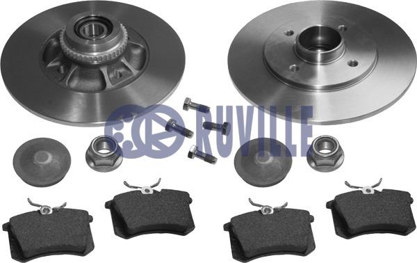 Ruville 5586BD1 Brake discs with pads, set 5586BD1: Buy near me in Poland at 2407.PL - Good price!