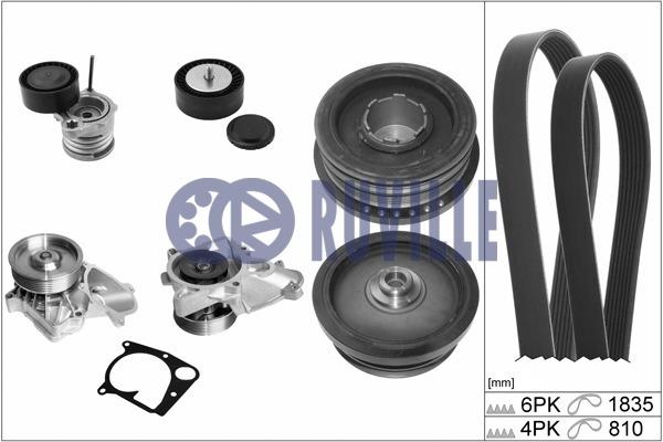 Ruville 55064802 Drive belt kit 55064802: Buy near me at 2407.PL in Poland at an Affordable price!