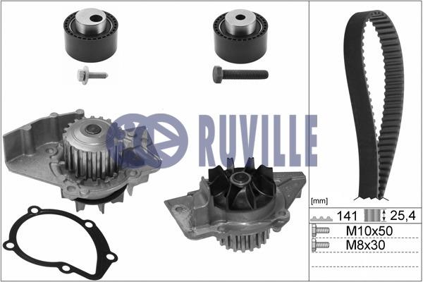 Ruville 55921711 TIMING BELT KIT WITH WATER PUMP 55921711: Buy near me in Poland at 2407.PL - Good price!